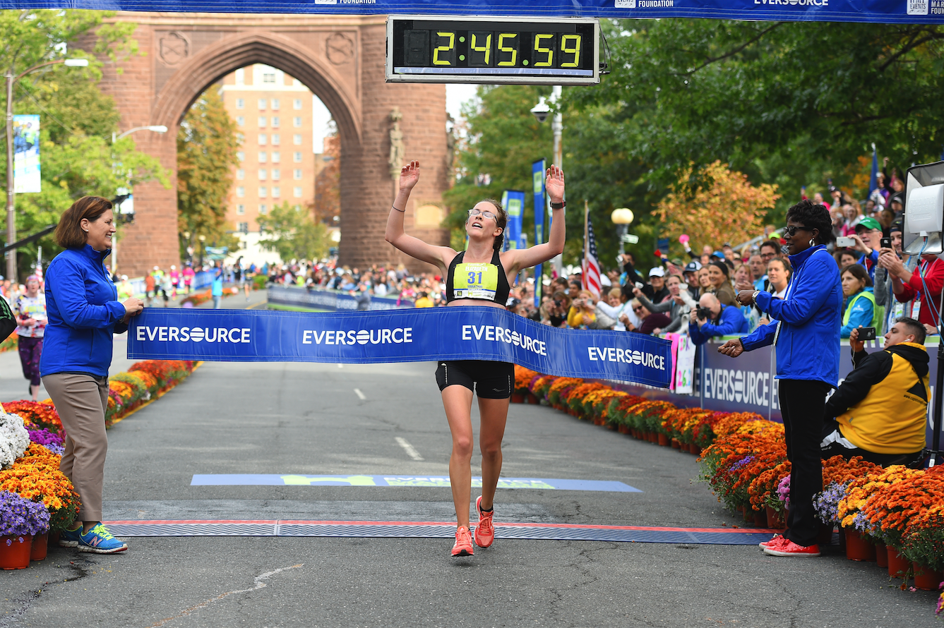 2016 Eversource Hartford Marathon women's winner Elizabeth Ryan