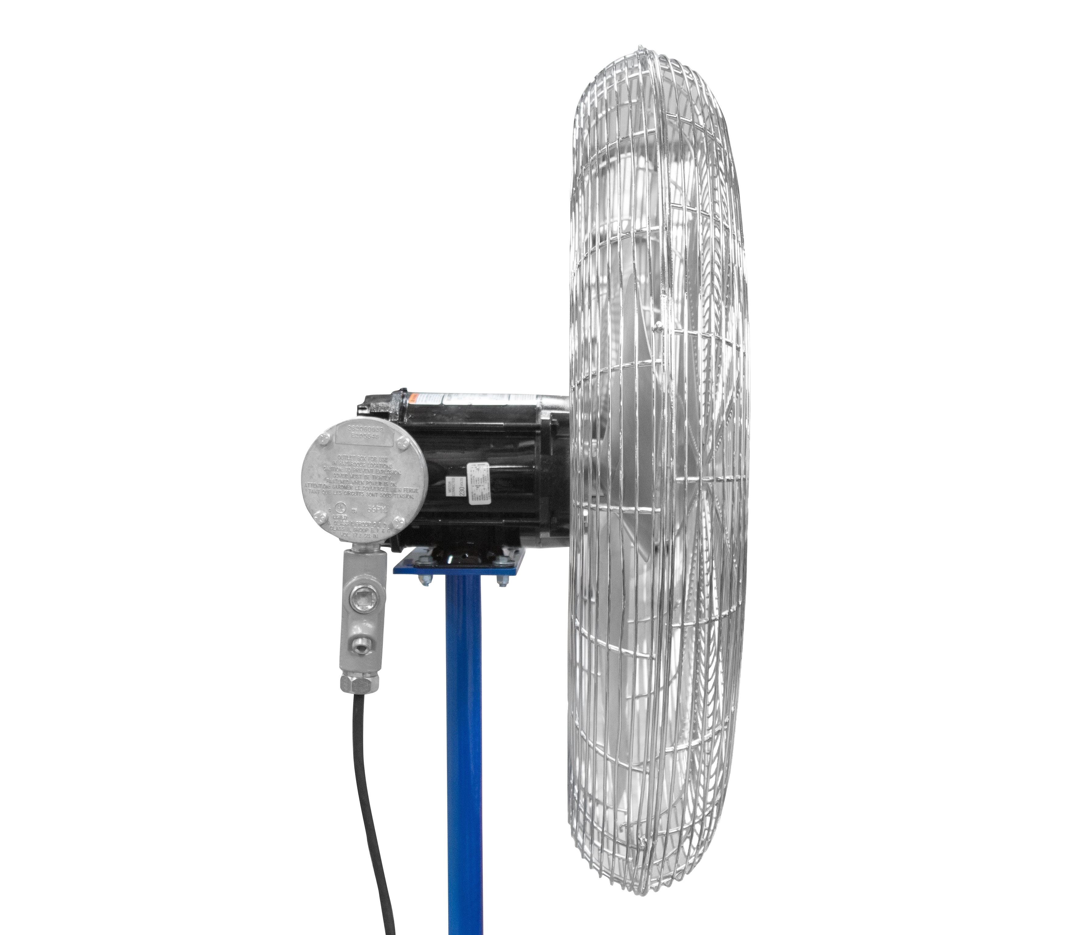 Class 1 Division 1 Explosion Proof Fan with 100' Cord