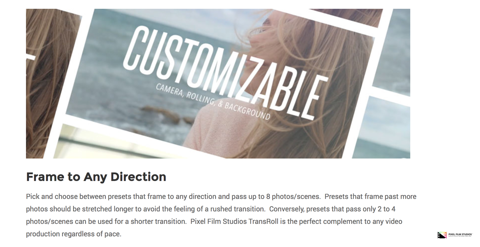 Pixel Film Studios - TransRoll - FCPX Plugin