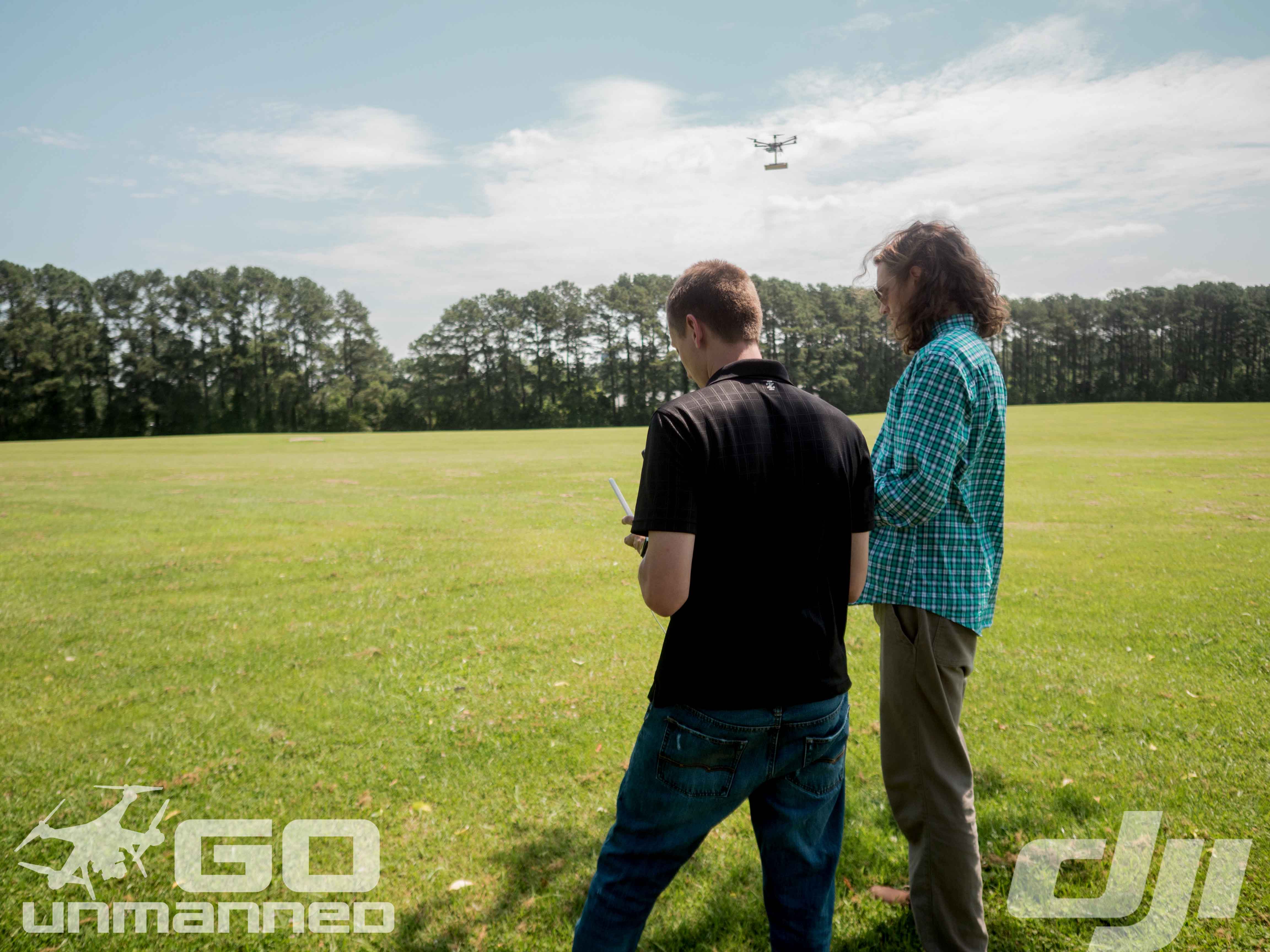 Two of Go Unmanned's experienced drone experts.