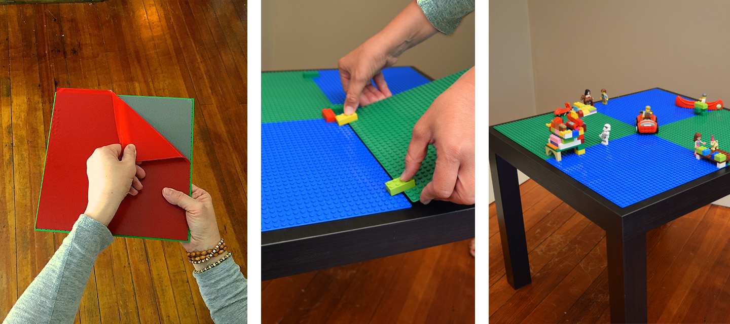 Fastest, easiest LEGO compatible surface available.