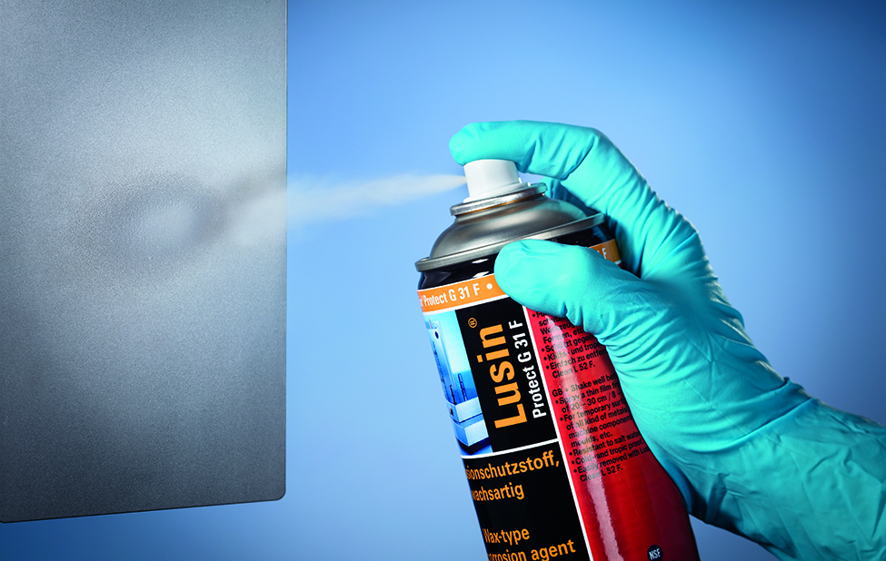 Dry film with no dripping when using Lusin® Protect G 31 F.