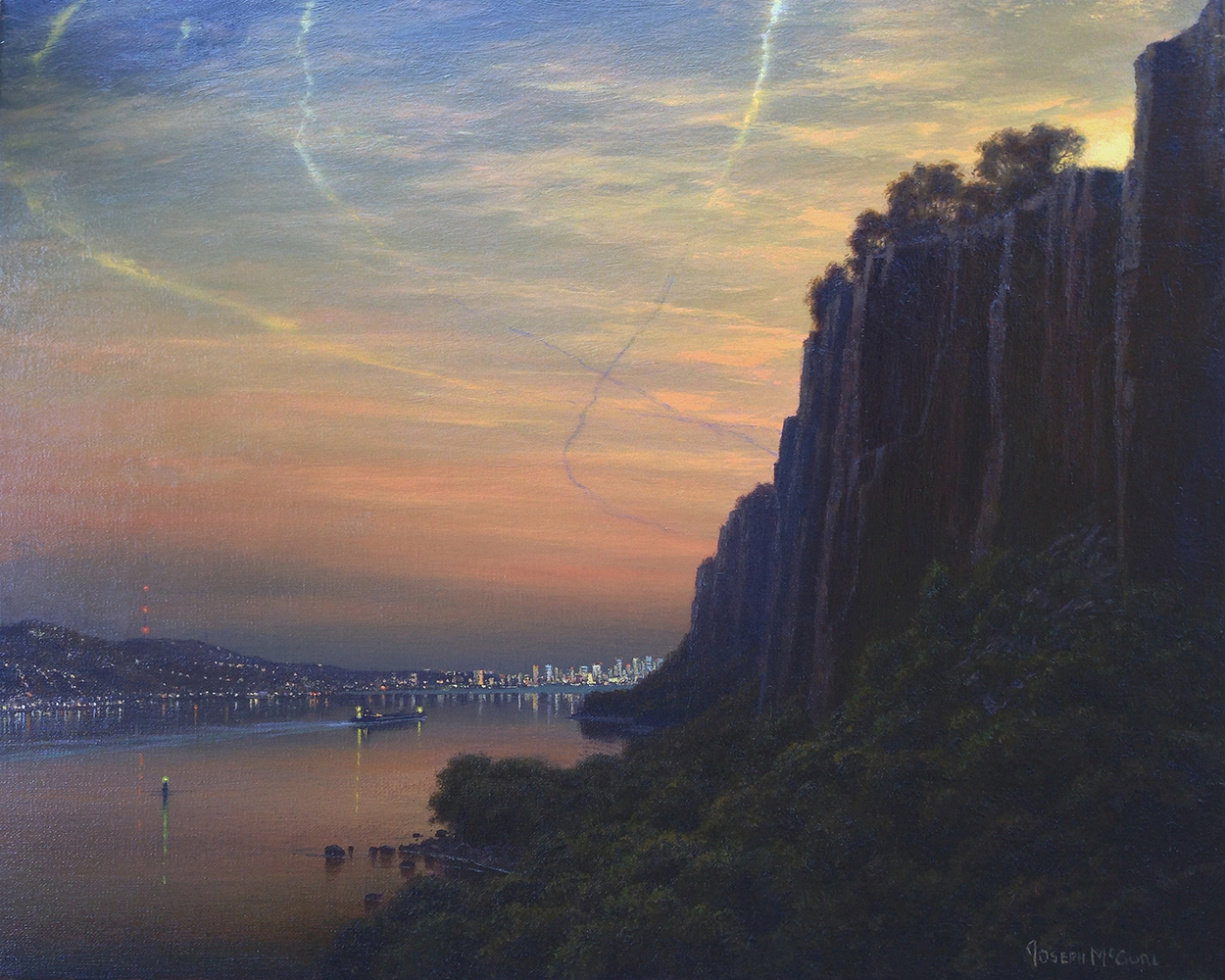 Joseph McGurl "Twilight, Hudson River"