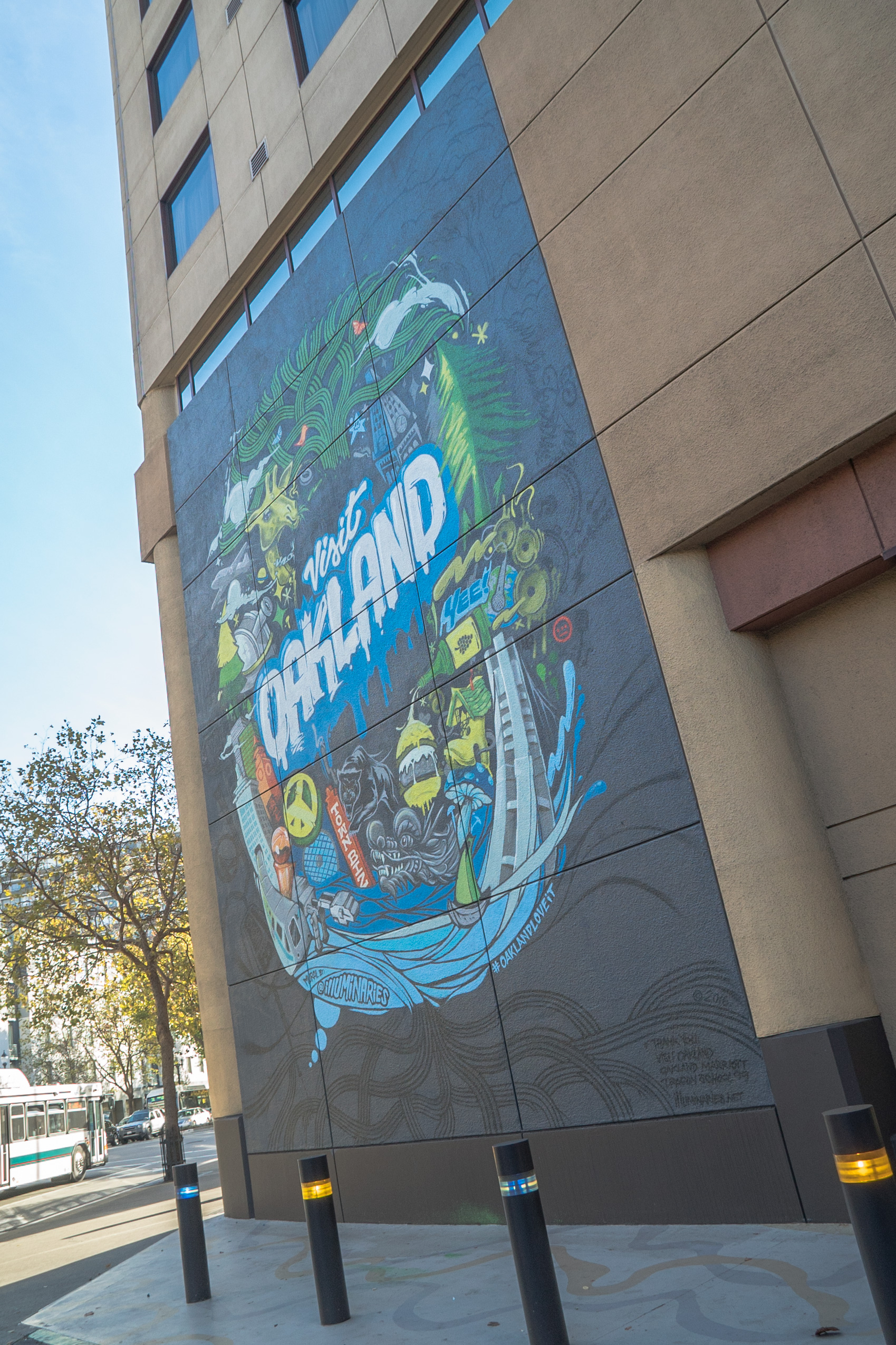 The Visit Oakland Mural Completed