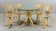 Frank Gehry By Knoll Bentwood Table and Chairs