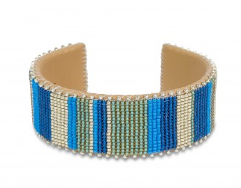 Linea Wide-Etkie Beaded Cuff: Photo courtesy of the Georgia O’Keeffe Museum