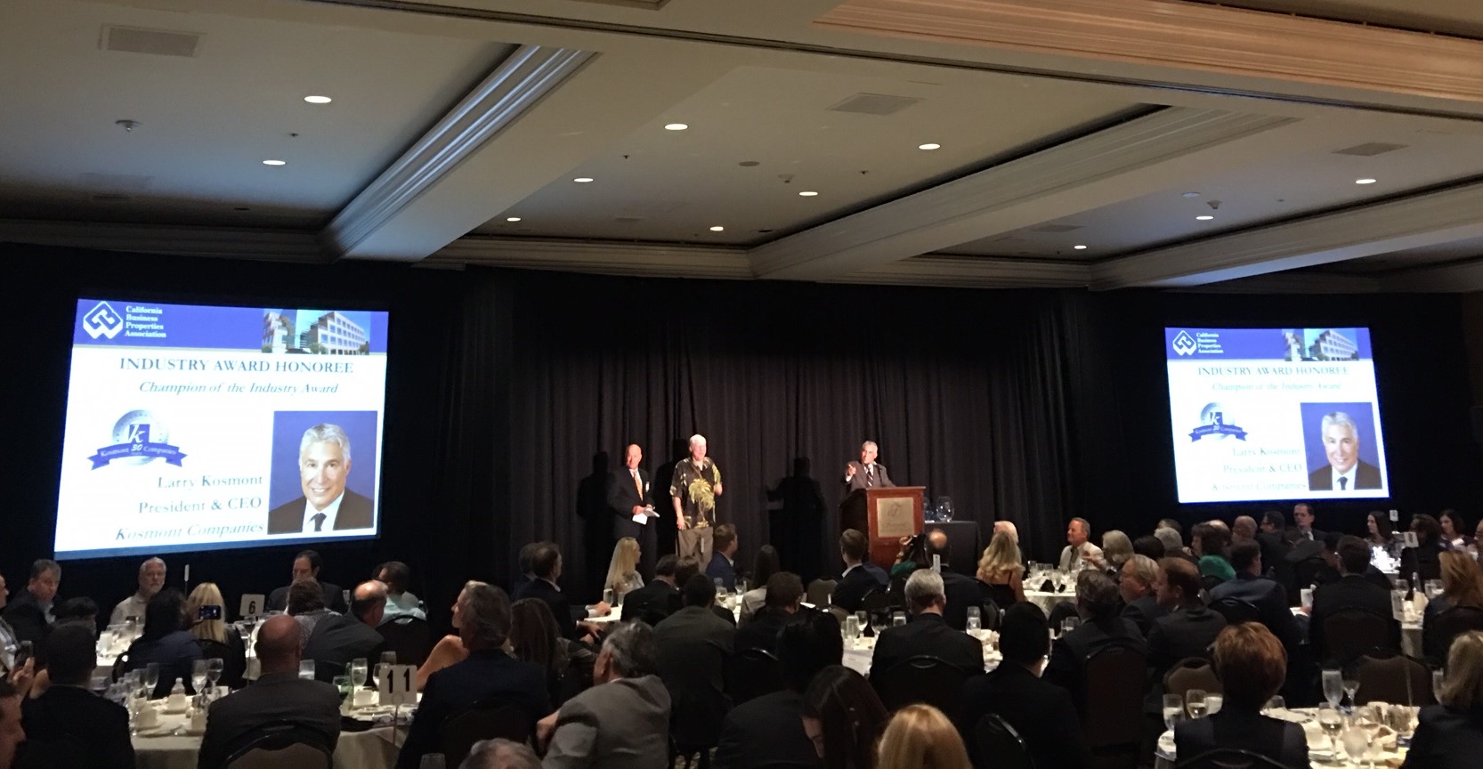 2016 CBPA Industry Awards Dinner - Larry J Kosmont Acceptance Speech