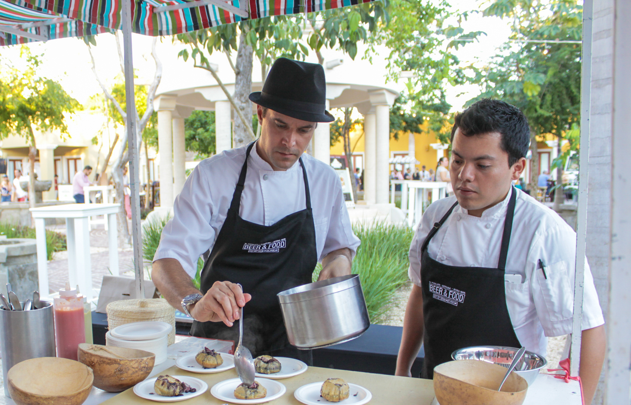Riviera Maya Beer & Street Food Festival Chefs Preparing Food