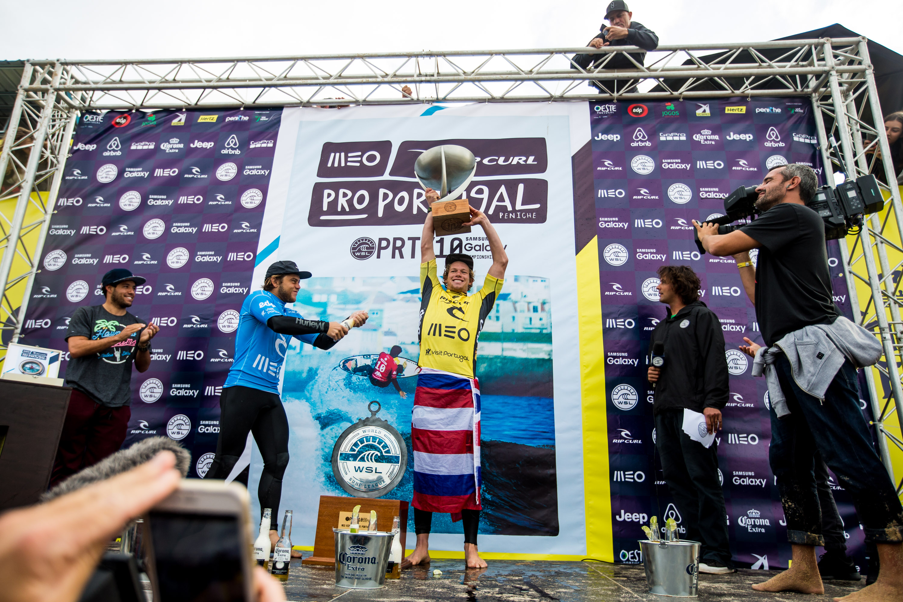 Monster Energy’s John John Florence Wins His First World Surf League World Title  After Winning the Meo Rip Curl Pro in Portugal