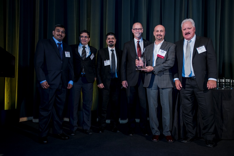 ENR Global Ministry of Defense Team Accepting Award. Photo courtesy of Steve Hill