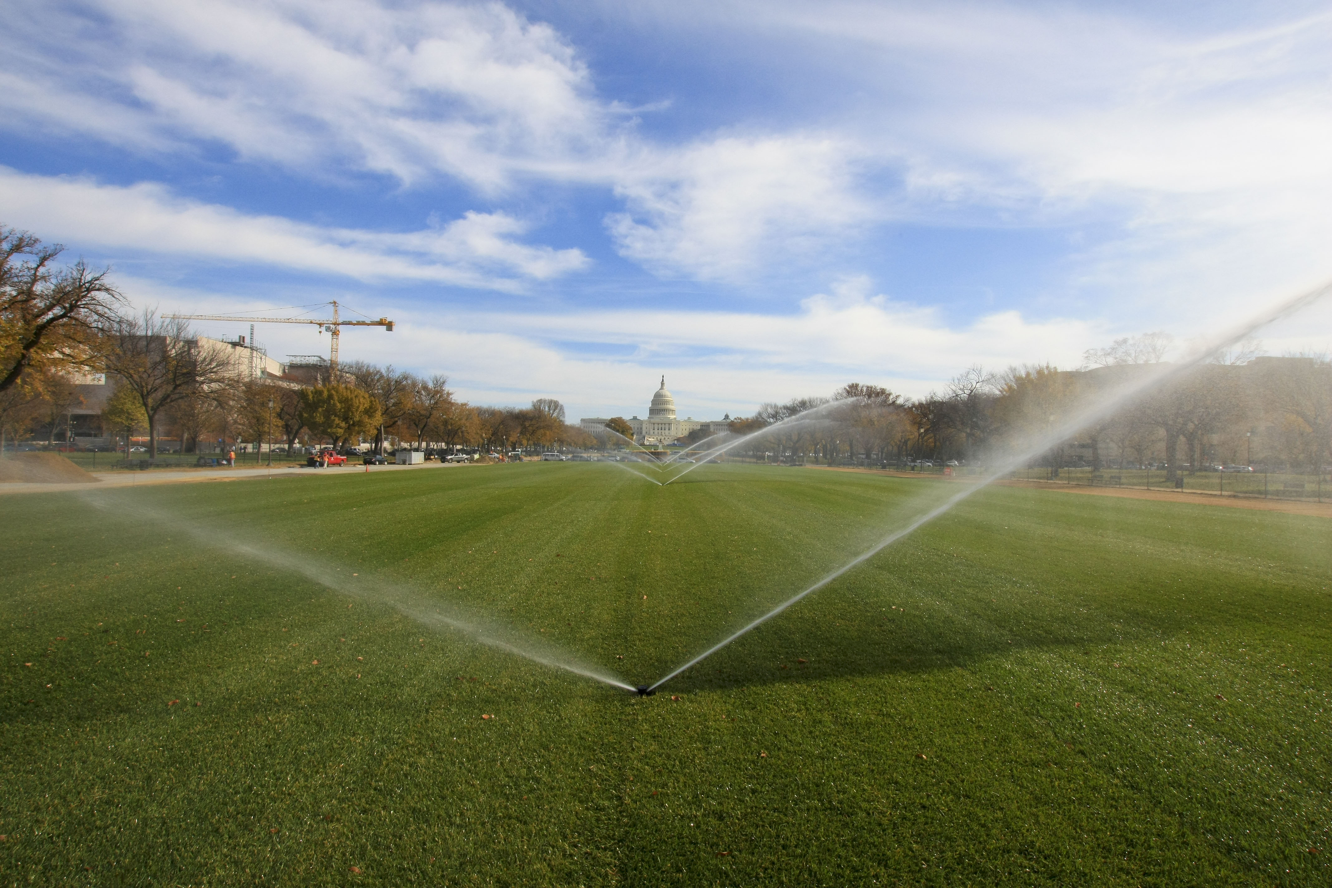 The newly renovated National Mall in Washington, D.C. now features a state-of-the-art Rain Bird irrigation system.
