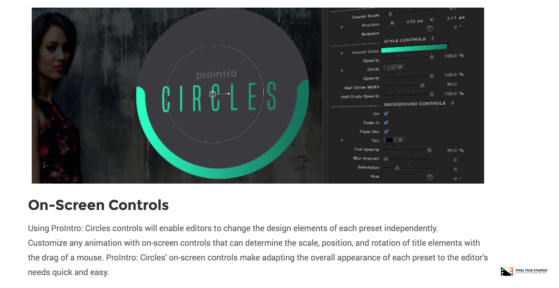 ProIntro Circles  - Pixel Film Studios Plugin - FCPX