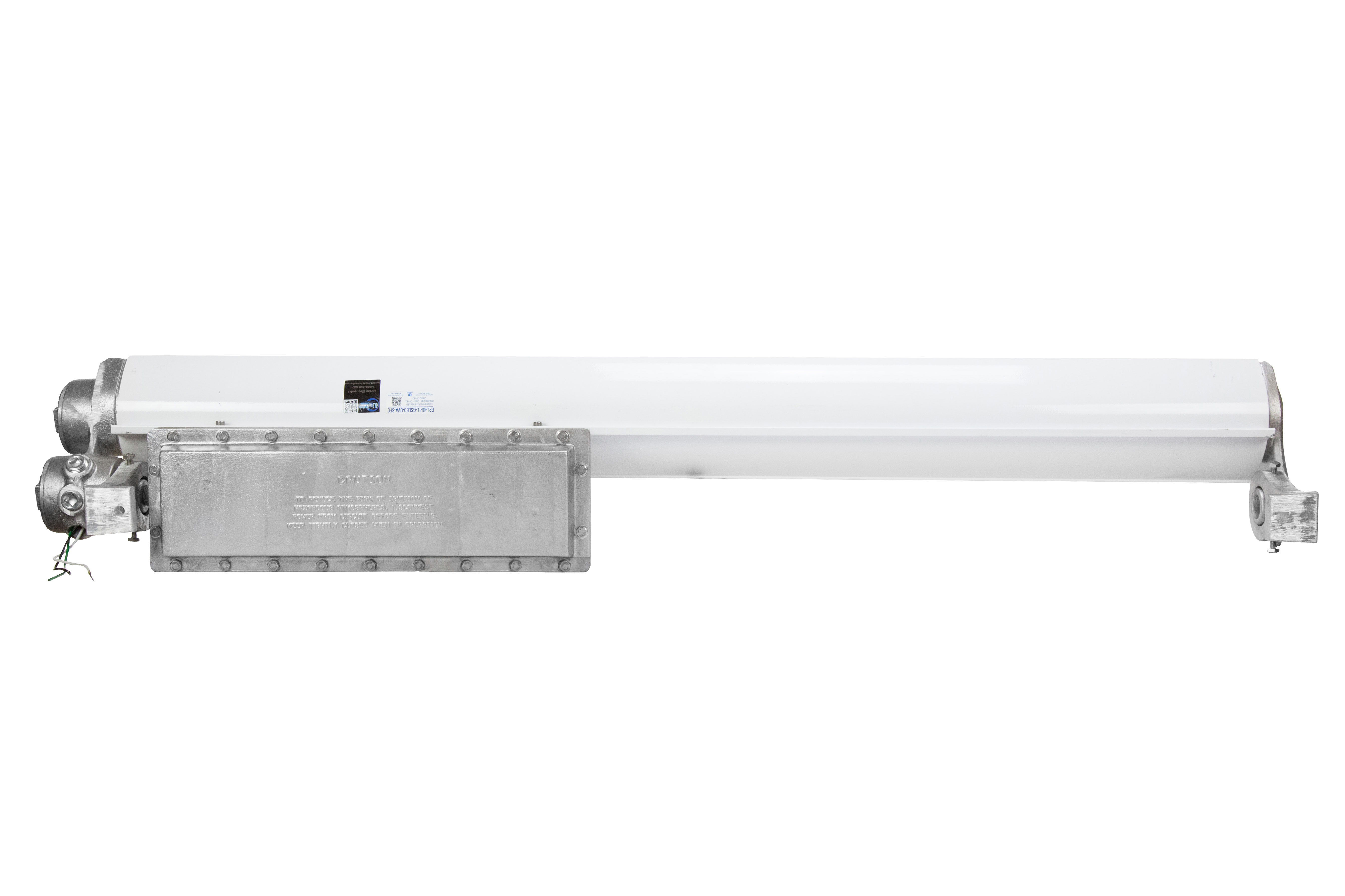 Ultraviolet LED Light Fixture Equipped with a Single 33.5 Watt Light Emitter