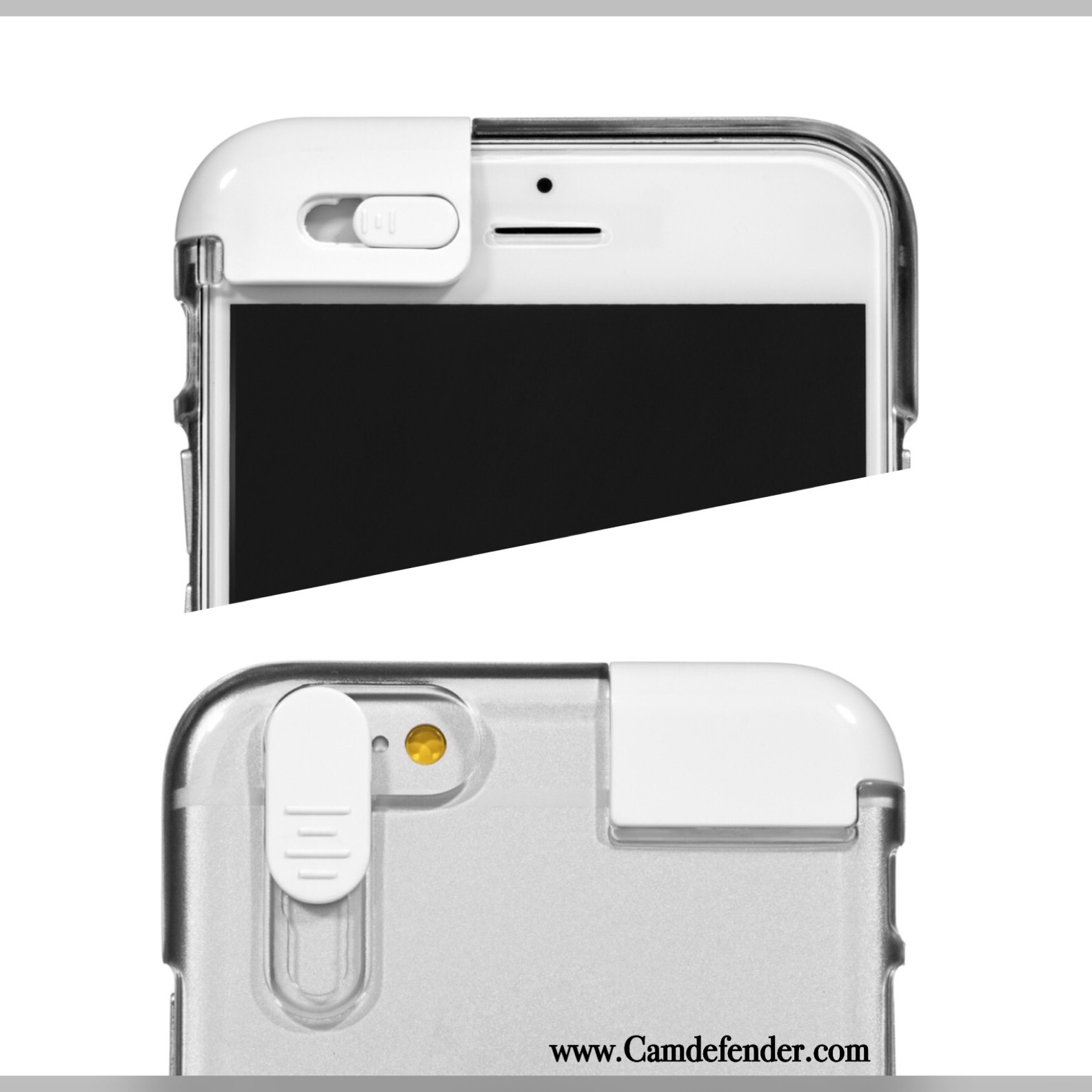 The sleek, minimal design of the cell phone case offers protection against hackers as well as unfortunate drops.