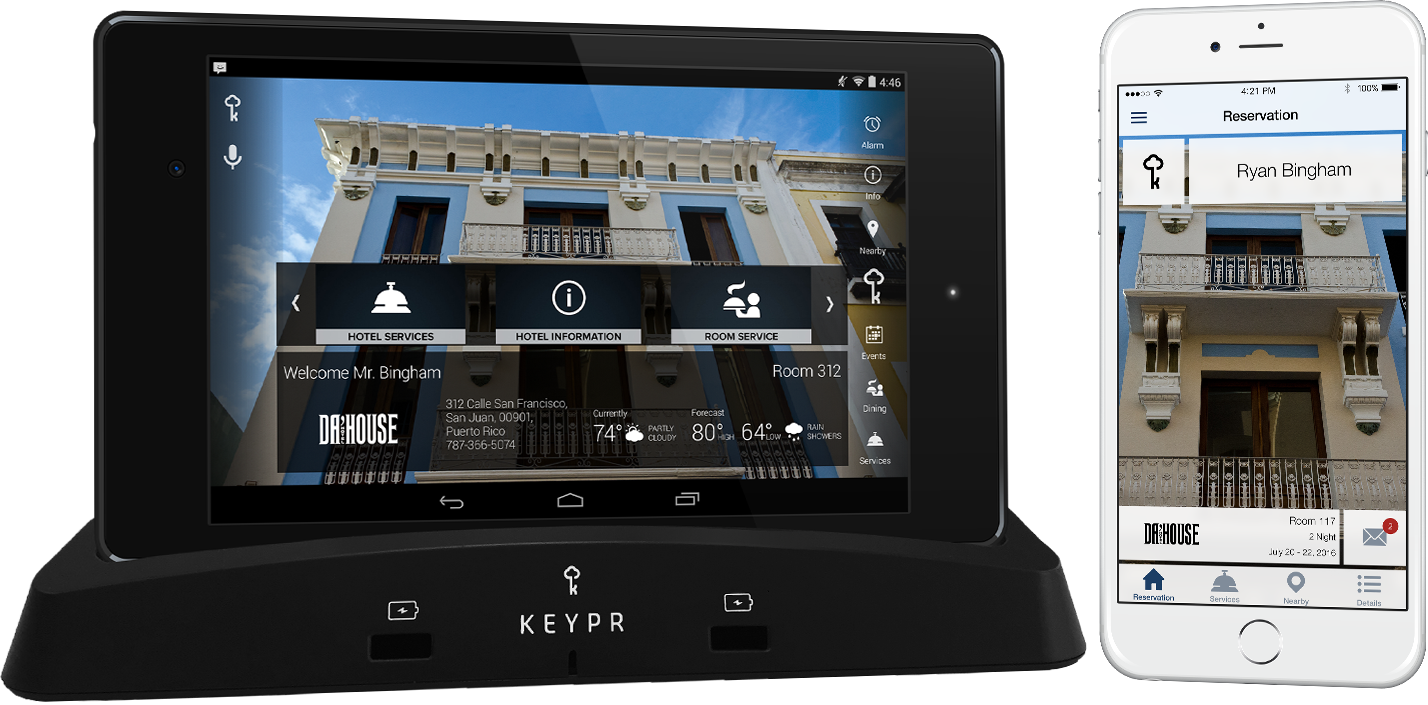 DaHouse KEYPR In-Room Tablet & Mobile App