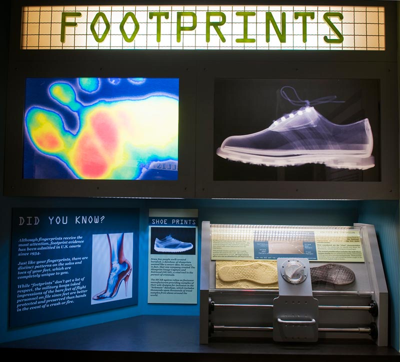 CSI-Footprints - photo courtesy of Alcatraz East