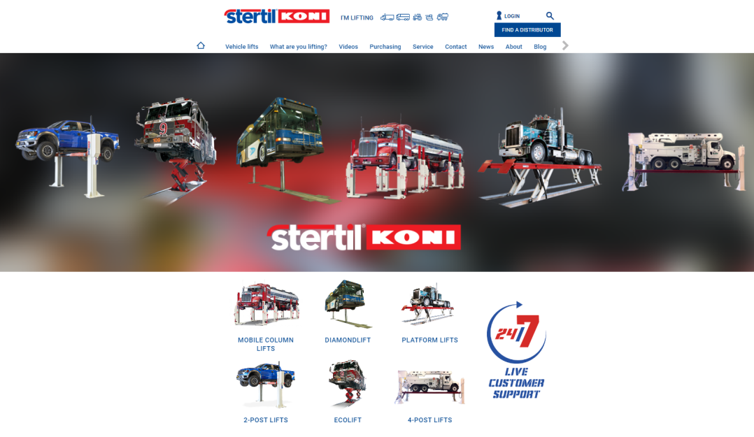 Stertil-Koni new homepage