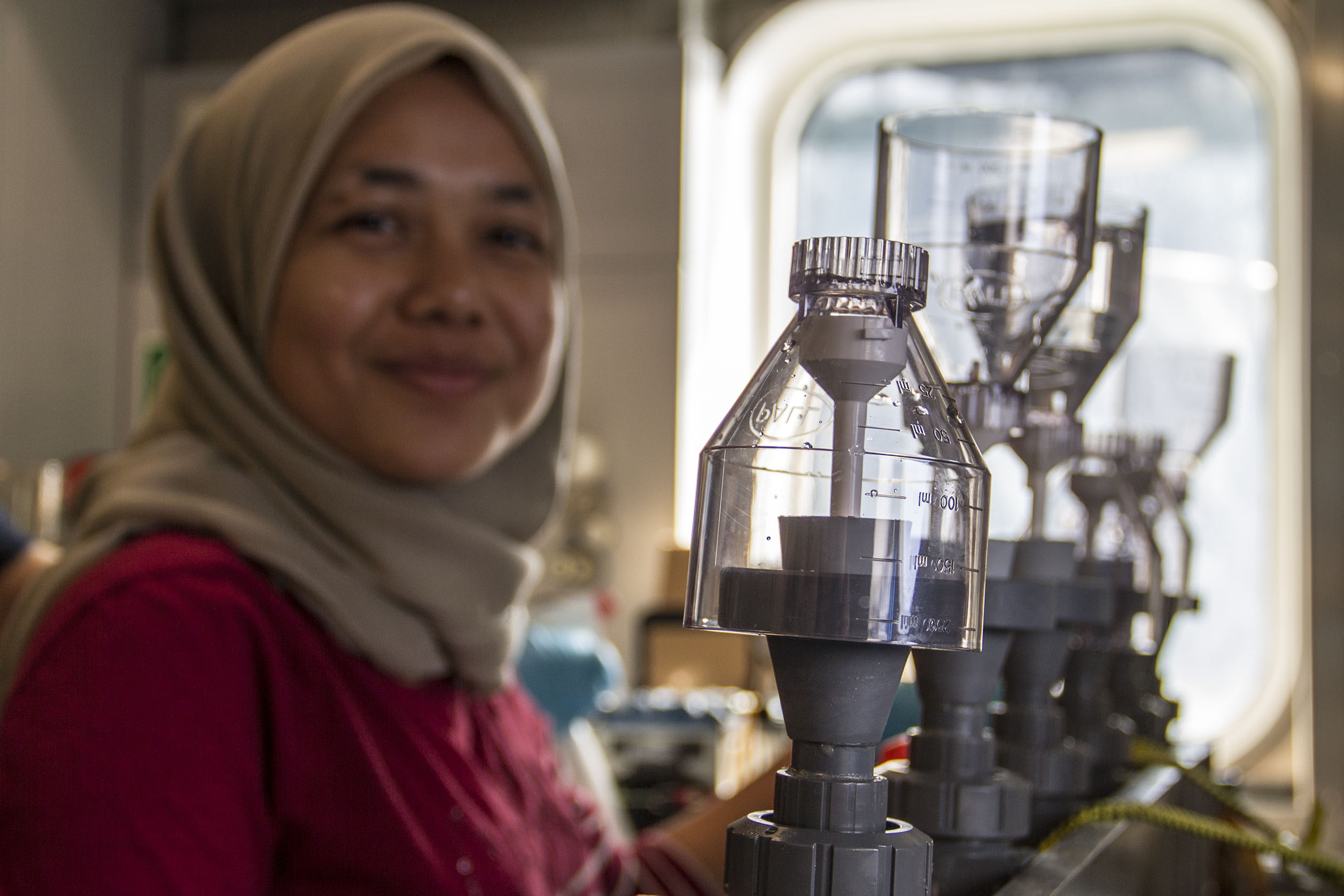 Nur Ili Hamizah Mustaffa applies high concentrations of salt to break the ionic interaction that attaches to cellular walls. This way she is able to effectively measure the amount of the enzyme in pho