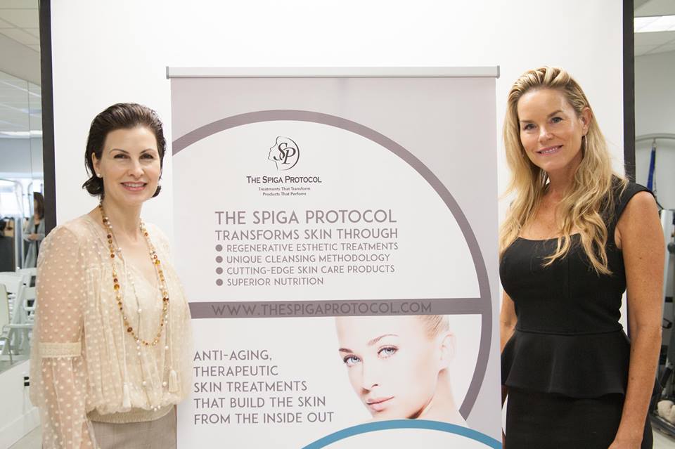 The Spiga Protocol founder and beauty expert Annaliza Spiga with NeoGenesis representative Donna Crawford