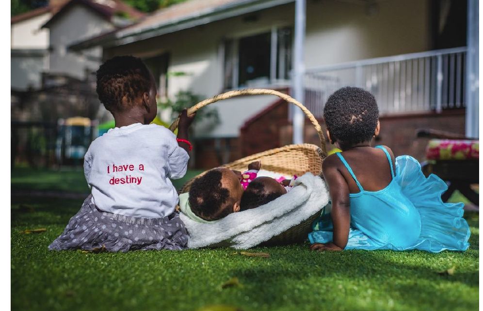 Babies from the Ithemba Lethu Orphanage