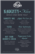 Holiday by the Bay Naughty or Nice Cocktail Menu