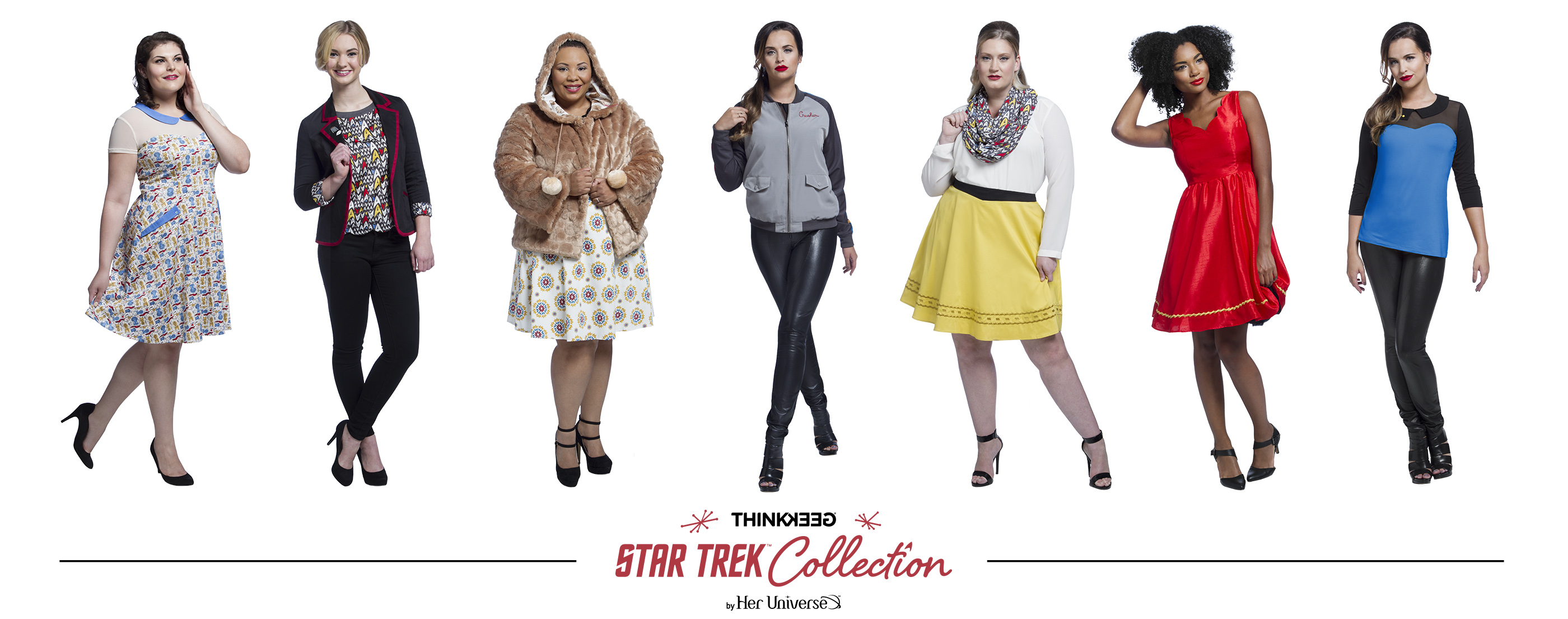 To celebrate Star Trek's 50th anniversary, ThinkGeek and Her Universe have teamed up to create the ultimate Star Trek fashion collection for the holidays.