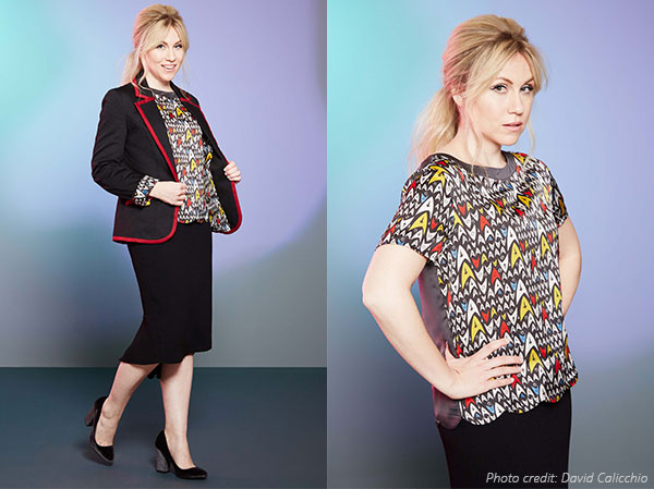 This Star Trek TOS Open-Front Blazer and Star Trek Andie Boxy Tee are part of the stunning new ThinkGeek Star Trek Collection by Her Universe.