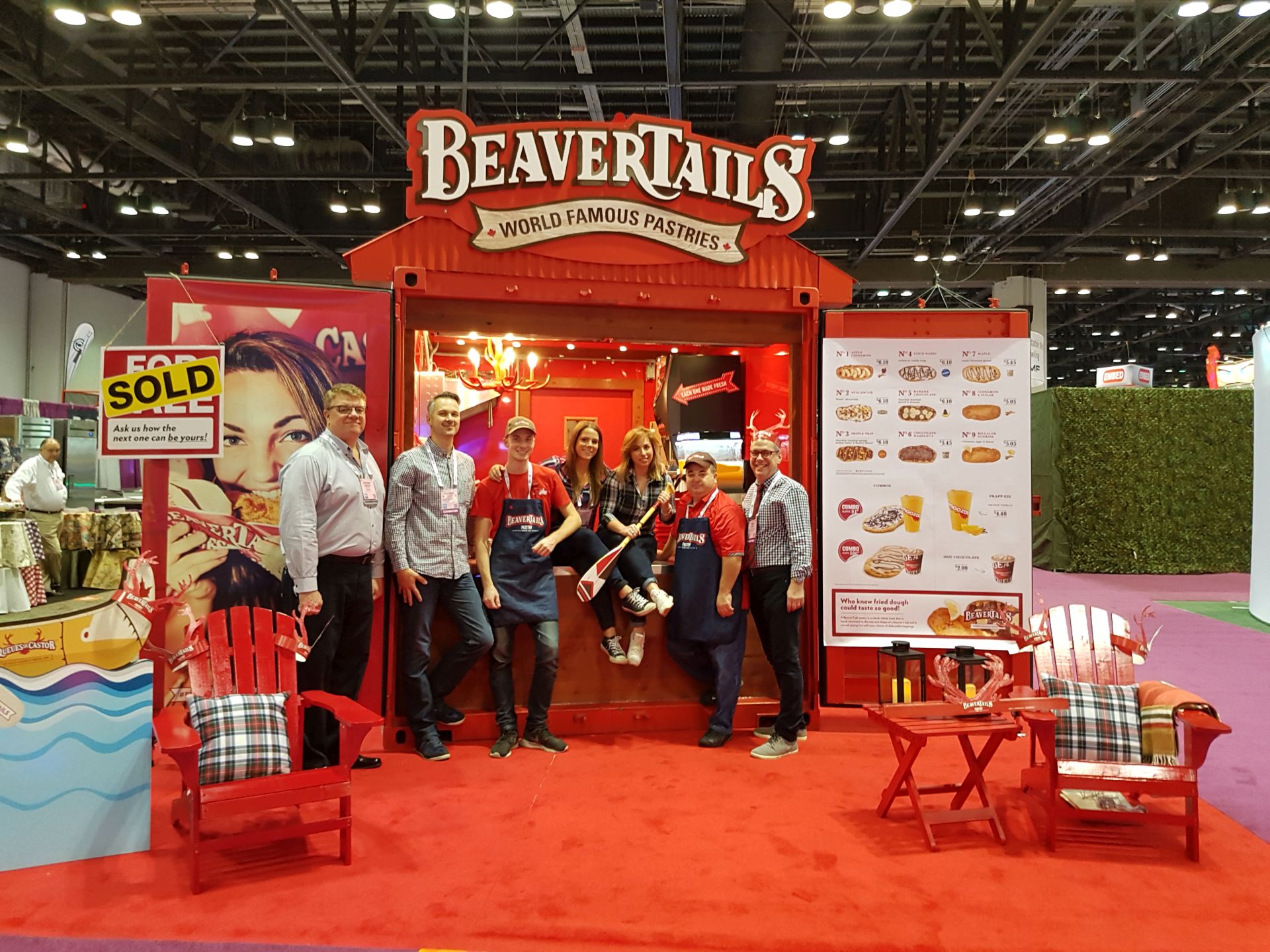 The BeaverTails booth at IAAPA 2016