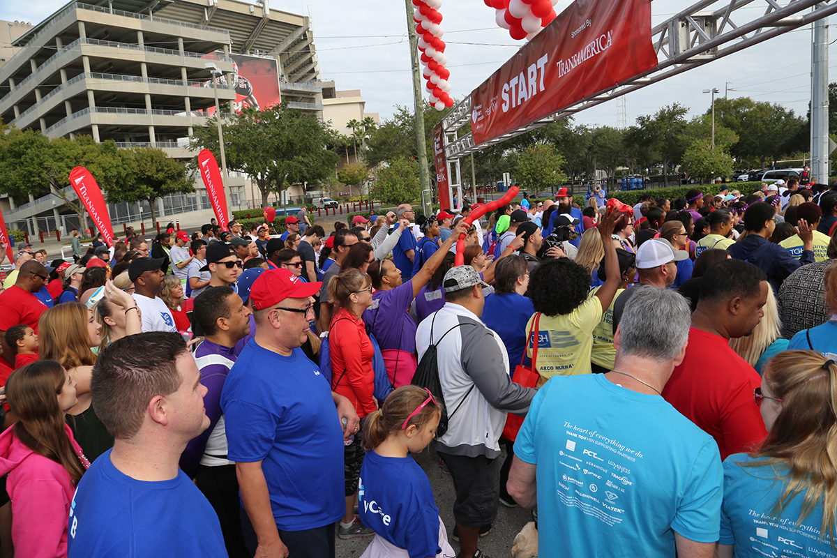 Tampa Bay Heart Walk's Starting Line