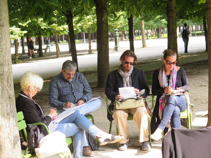 Writers participating in the Left Bank Writers Retreat held each June in Paris, France, find writing inspiration in uniquely Parisian settings.