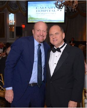 Jim Cramer of CNBC’s Mad Money (left) with Henry A. Fernandez.