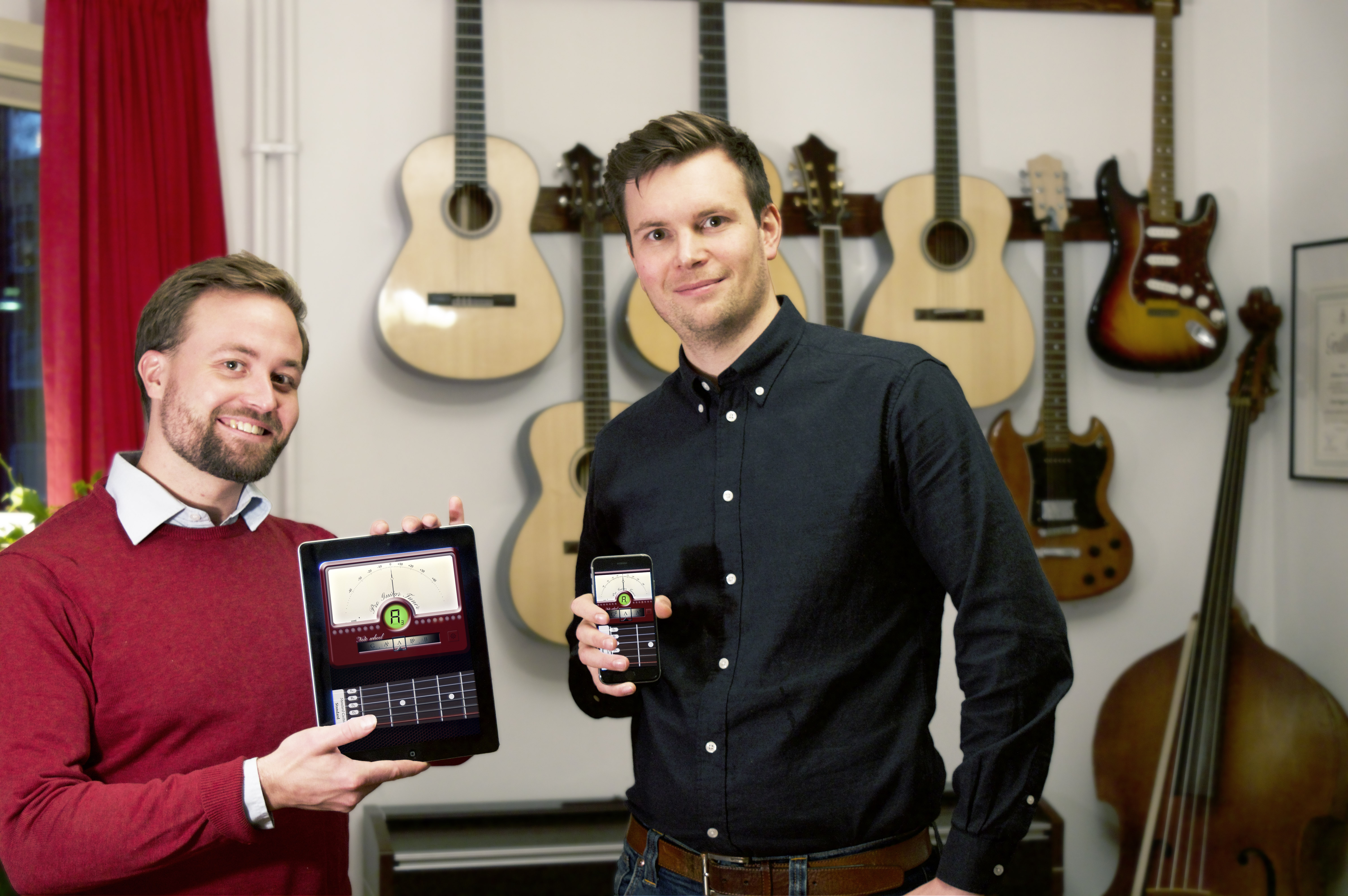 The Pro Guitar co-founders Johannes Larsson and Rickard Östergård