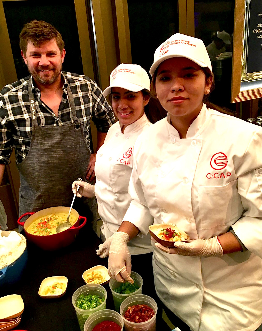 Chef Ben Ford with C-CAP LA Students