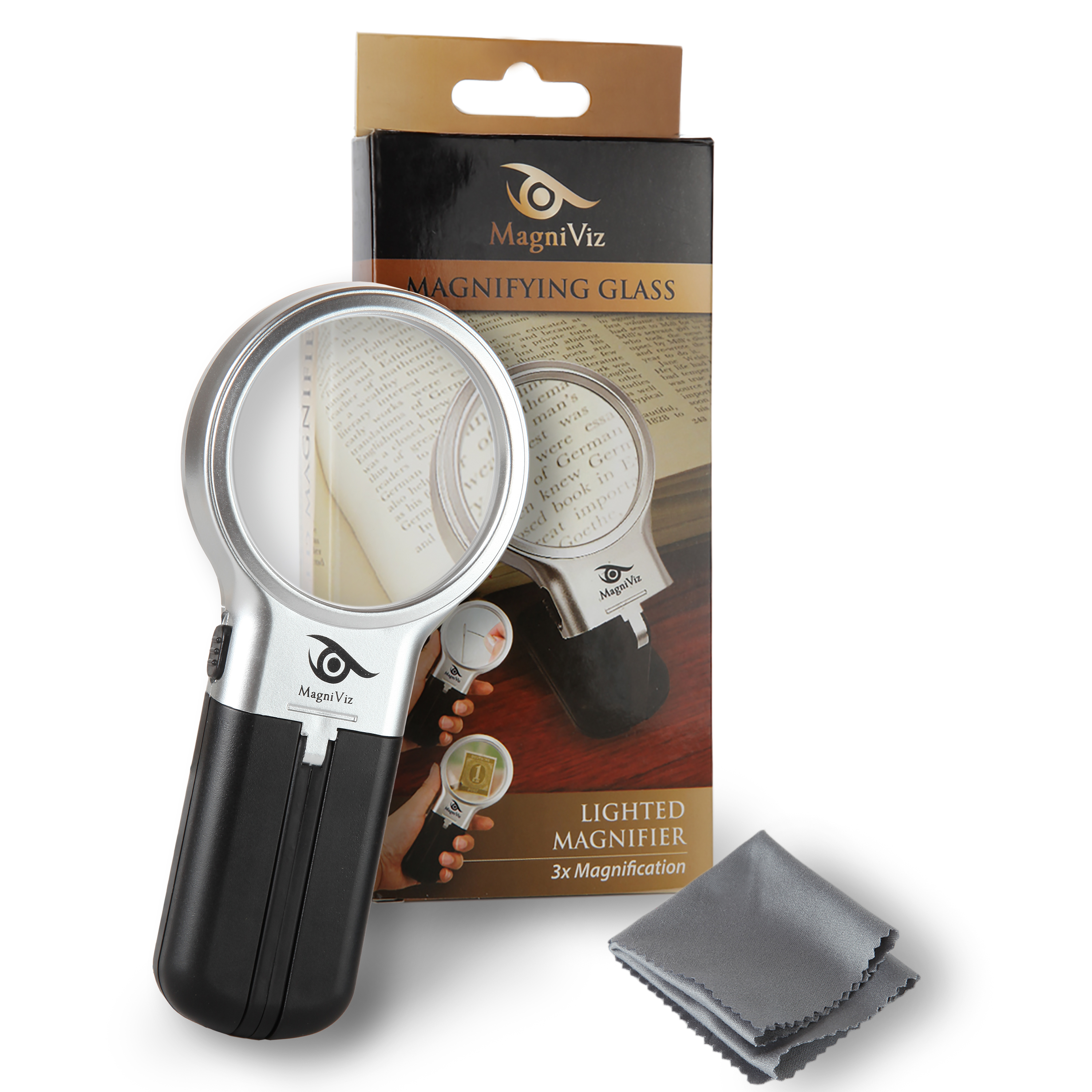 MagniViz with packaging and cleaning cloth