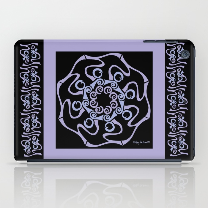 Hope Mandala iPad Case - Lavender Black