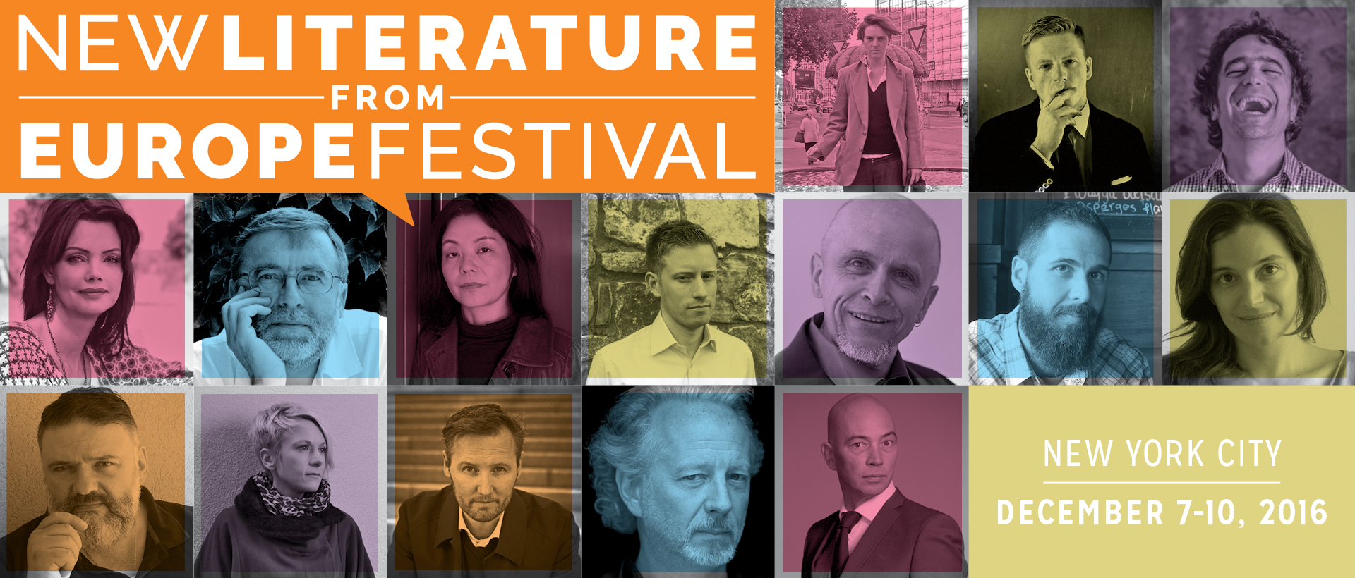 New Literature from Europe Festival 2016