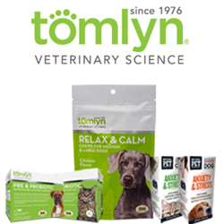 Tomlyn Relax & Calm Chews, Tomlyn Pre & Probiotic Water Soluble Powder, and Natural Pet Pharmaceuticals Anxiety & Stress for Dogs and Cats