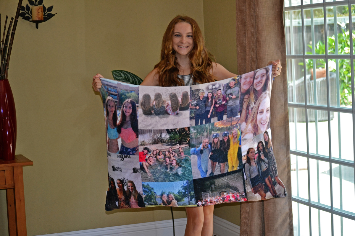 Photo pillows make great gifts for people of all ages