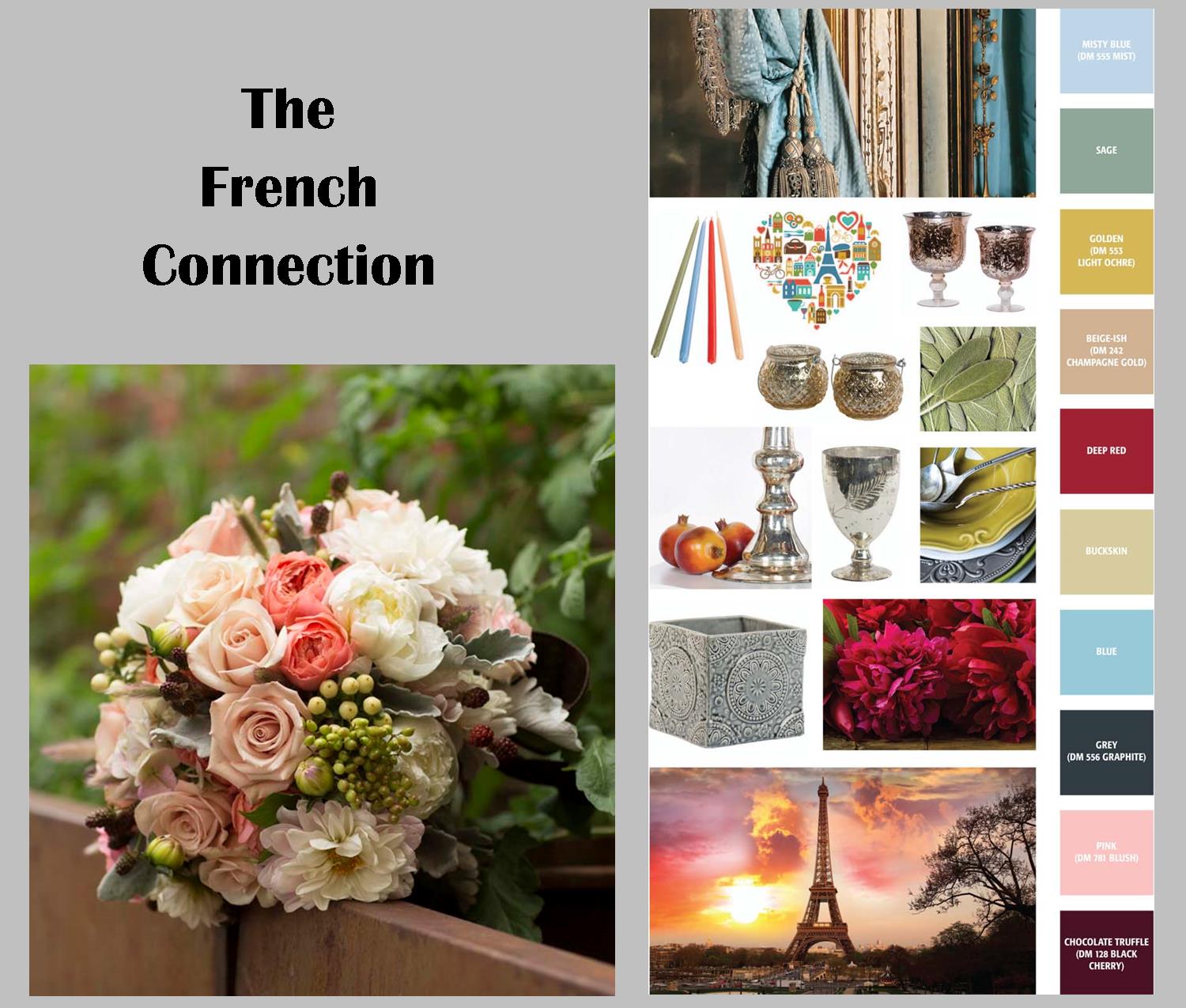 'Falling in love with France again' summarizes emerging French Connection flower trend.