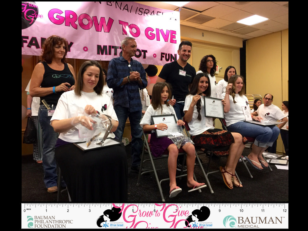 30 participants donated over 300 inches of hair during this year’s 'Grow To Give' Charity Event, sponsored by the Bauman Philanthropic Foundation.