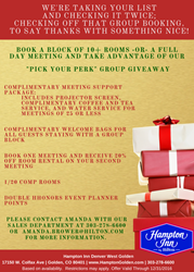Hampton Golden Holiday Pick Your Perk Group Giveaway