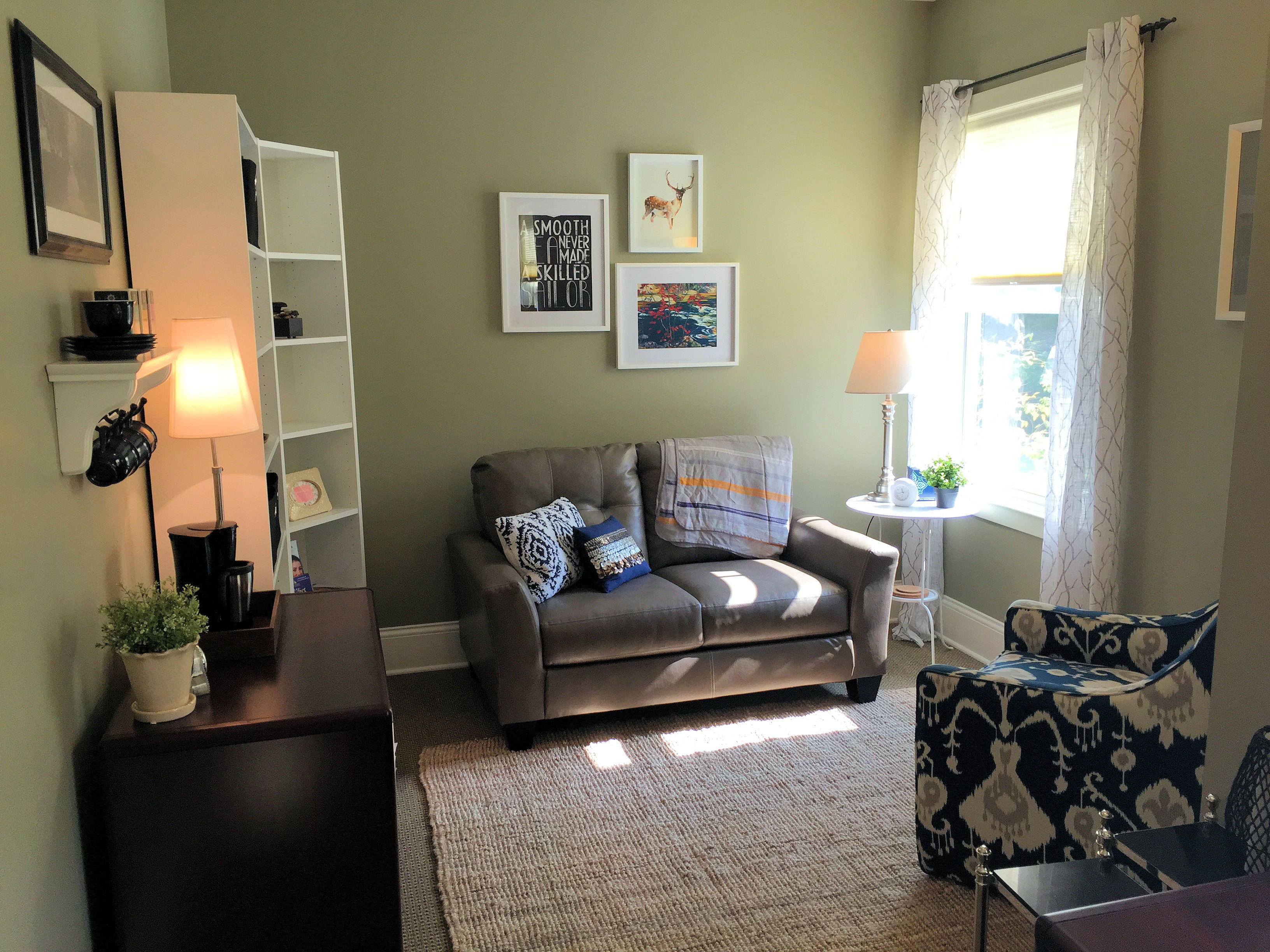 The interior of Inspired Living Professional Psychological Services makes clients feel at home and comfortable.