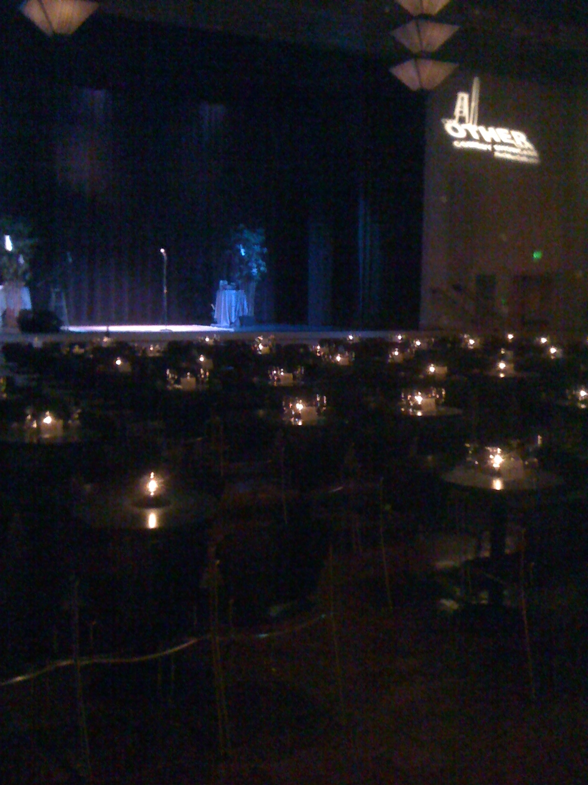 The Osher Marin JCC’s Hoytt Theater offers reserved candle-lit table seating