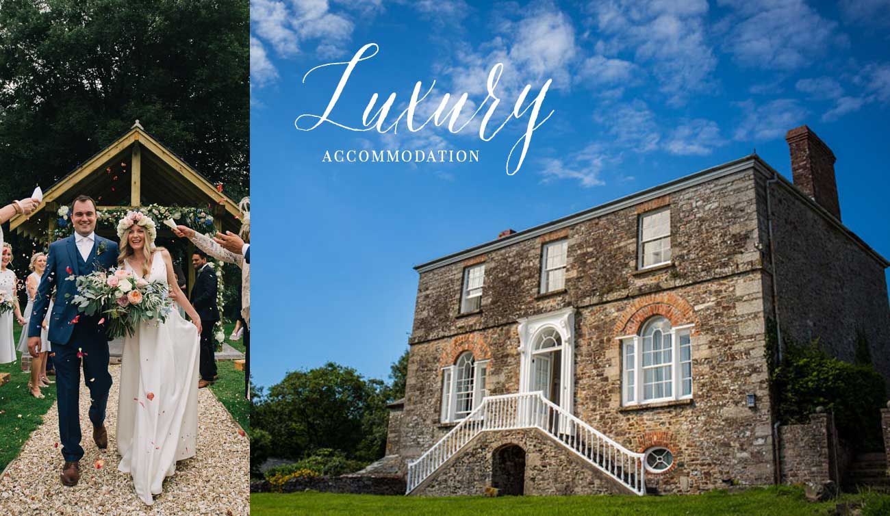 Wedding parties enjoy luxury accommodation at Launcells Barton
