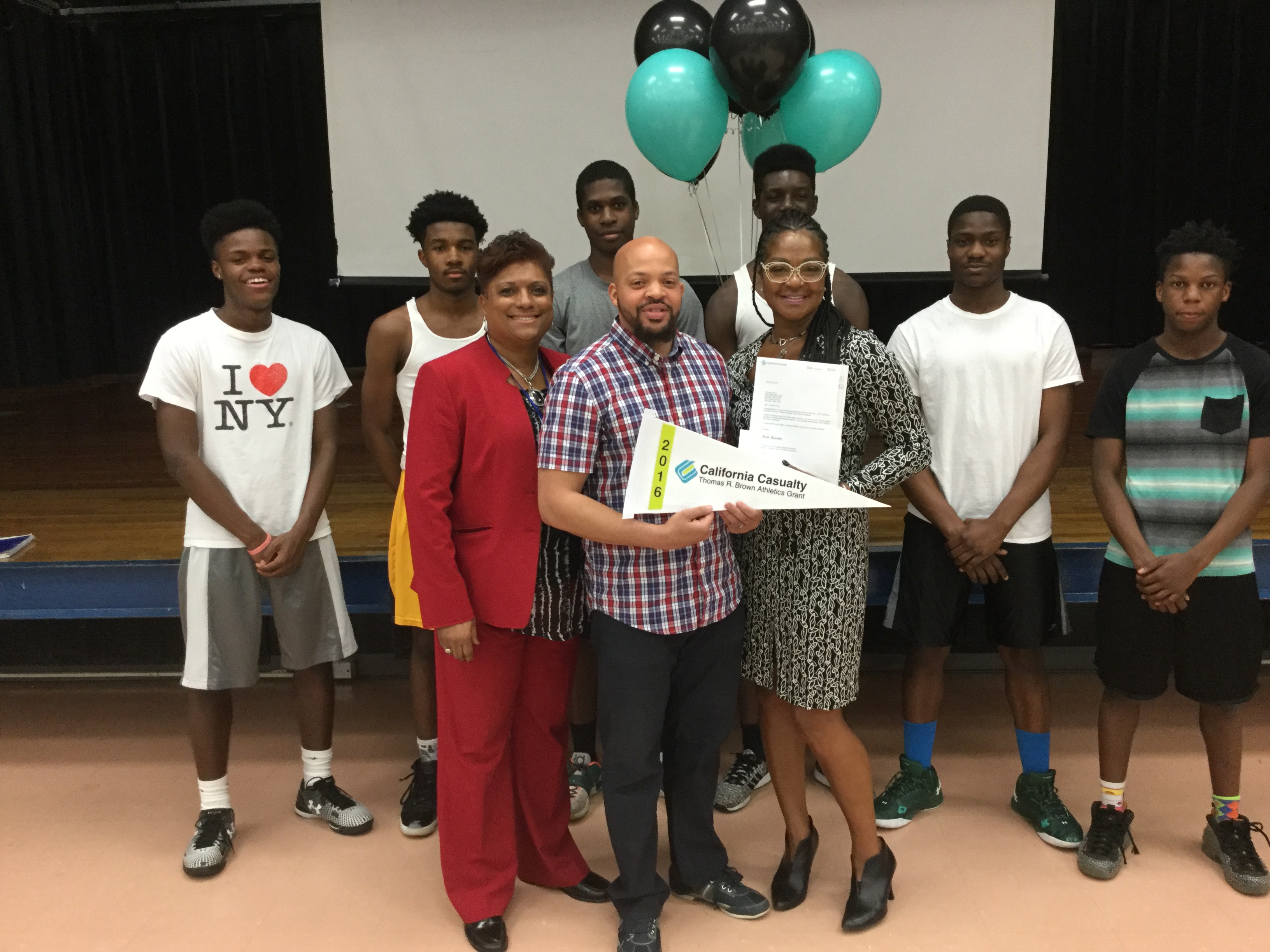 Parkdale High, Maryland, Basketball Team Celebrating Their 2016 Athletics Grant