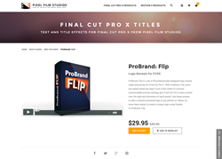 FCPX Plugin - ProBrand Flip - Pixel Film Studios