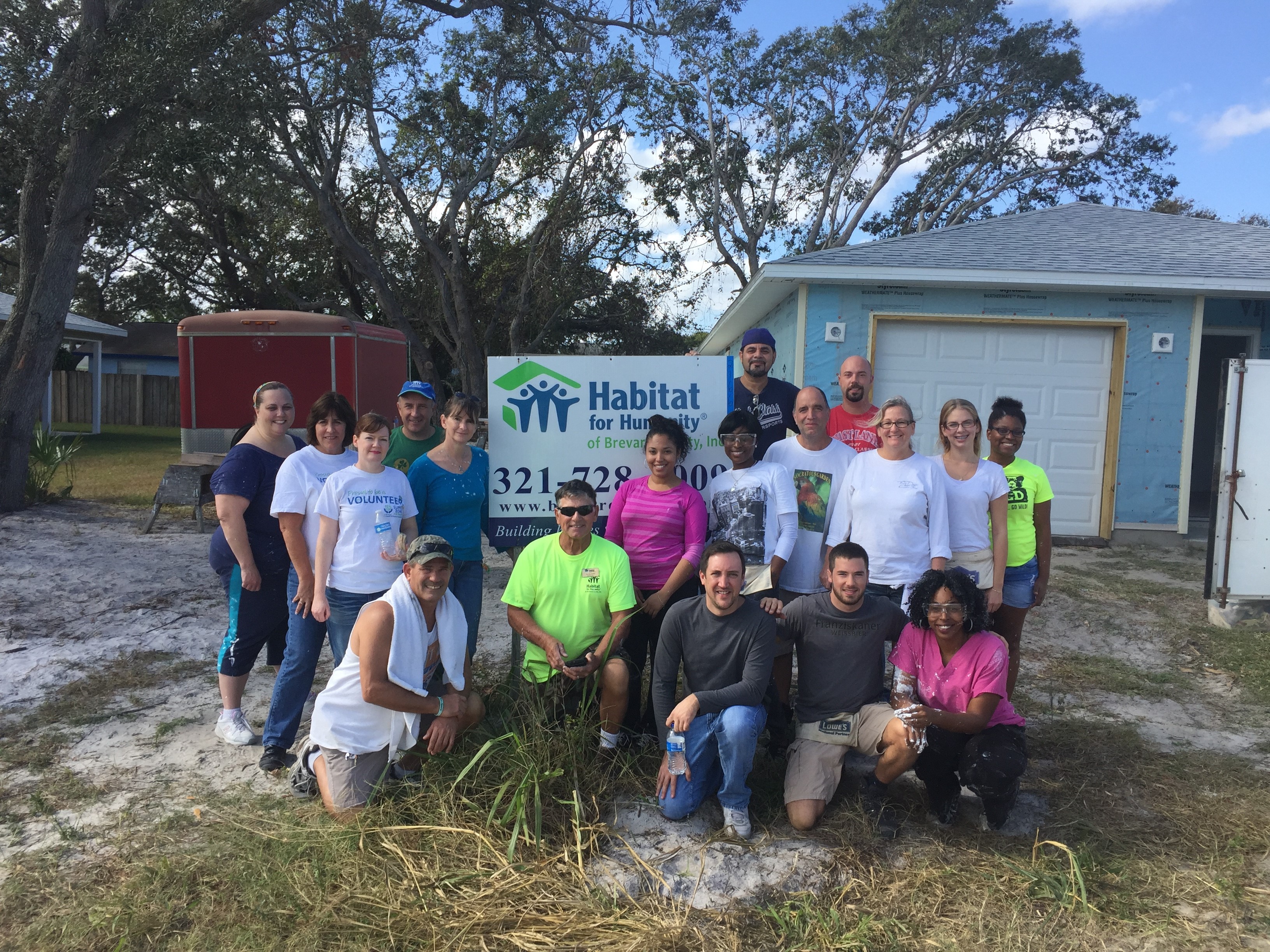MC Assembly participated in a Habitat for Humanity of Brevard County home building project to help give a single mother and her four young boys a home.