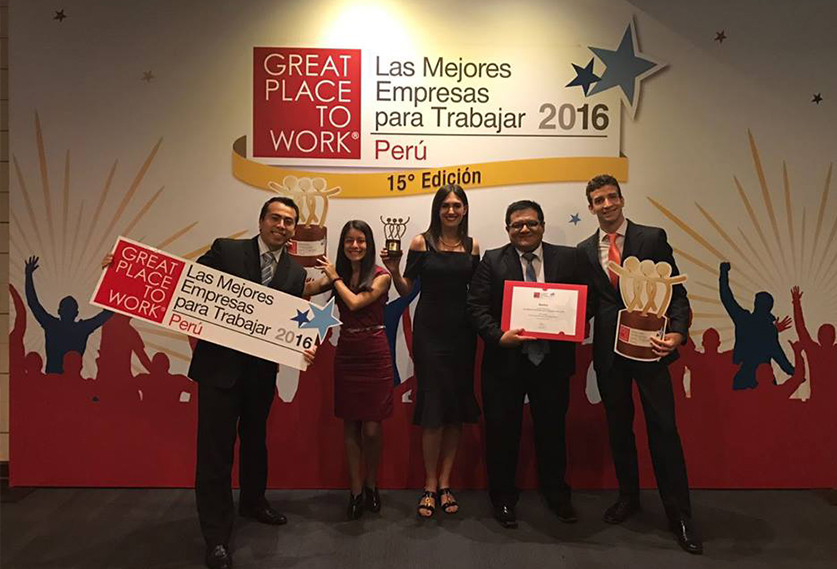 Belatrix Software at the Great Place To Work Peru ceremony