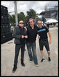 Jimmy D Robinson backstage with A Flock of Seagulls at Riptide Music Festival Sunday, December 4.