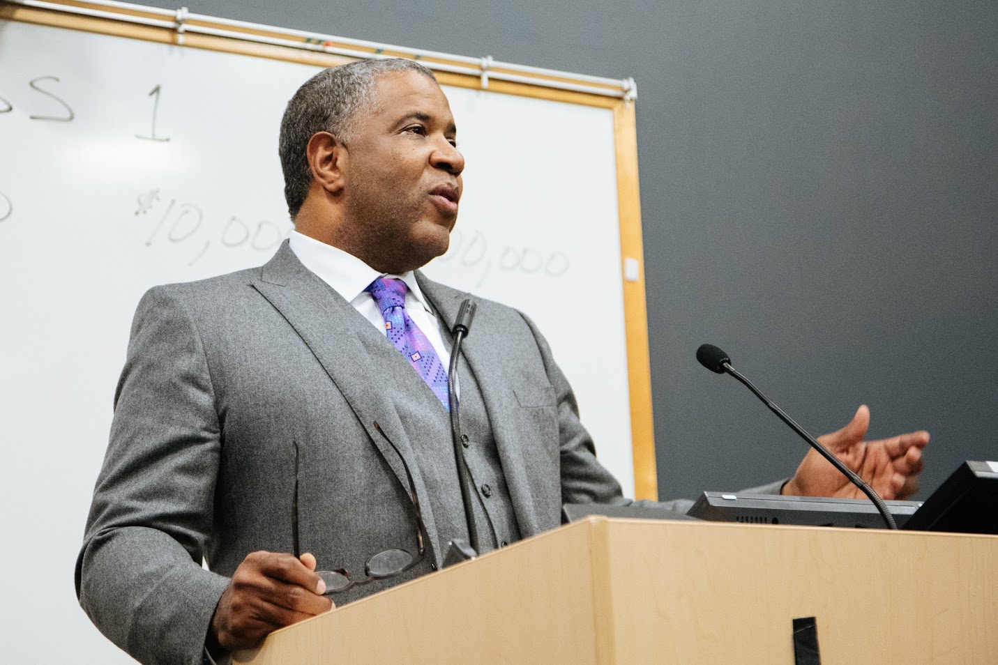 Robert F. Smith speaks to students at the NPower Baltimore Class 1 Graduation